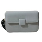 Elegant White Textured Sling Bag for Women