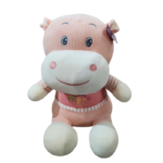 Cute Pink Hippo Plush Soft Toy