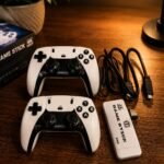 4K Game Stick Pro with Dual Wireless Controllers – Plug & Play Retro Gaming Console