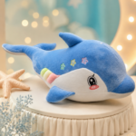 Adorable Blue Dolphin Plush – Your Ocean Buddy