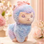 Dreamy Pastel Alpaca Plush – Soft, Sweet & Adorable