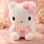 Adorable Pink Bow Kitty Plush – Cute, Soft & Lovable