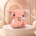 Cute Pink Elephant Plush – Soft, Sweet & Huggable