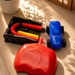 Air Powered Stomp Car Launcher Toy with Foot Pump & Racing Car