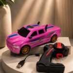 Pink RC Pickup Truck with Remote Controller & USB Charging