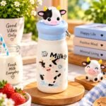 Cute Cow Milk Bottle for Kids | Adorable Cartoon Water Bottle