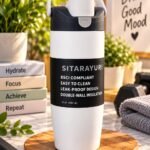 SITARAYURI 900ML Insulated Water Bottle with Carry Handle | Leak-Proof Sports & Travel Bottle