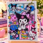 Cute Kuromi & Hello Kitty Diamond Painting Art Kit – DIY Crystal Craft & Kawaii Room Decor