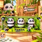Cute Panda Skating Toy Set – 3 Pieces | Fun Cartoon Panda Toys for Kids | Ages 3+