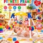 Baby Fitness Frame Play Gym – Musical Rattle & Hanging Toys | Newborn Developmental Activity Gym | 0+ Months